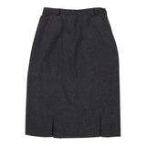 Vintage grey Valentino Midi Skirt - womens 26" waist