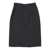 Vintage grey Valentino Midi Skirt - womens 26" waist