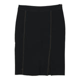 Vintage black Iceberg Midi Skirt - womens 28" waist