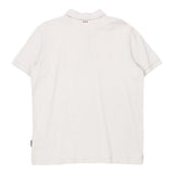 Vintage white Napapijri Polo Shirt - mens xx-large
