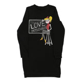 Vintage black Love Moschino Sweatshirt Dress - womens medium