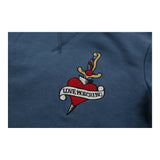 Vintage blue Love Moschino Sweatshirt Dress - womens medium