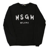 Vintage black Milano Msgm Sweatshirt - mens x-large
