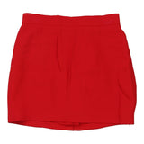 Vintage red Les Copains Mini Skirt - womens 26" waist