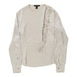 Vintage beige Roberto Cavalli Blouse - womens large
