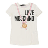 Vintage white Love Moschino T-Shirt - womens x-small