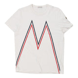 Vintage white Moncler T-Shirt - mens large