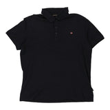 Vintage black Napapijri Polo Shirt - mens xx-large