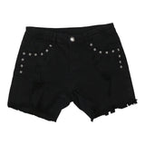 Vintage black Richmond Denim Shorts - womens 28" waist