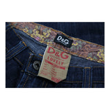 Vintage blue Low Tight Straight Dolce & Gabbana Jeans - womens 30" waist