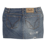 Vintage blue Dolce & Gabbana Denim Skirt - womens 28" waist