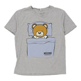 Vintage grey Underwear Moschino T-Shirt - mens x-large