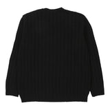 Vintage black Versace Jeans Couture Jumper - mens xx-large