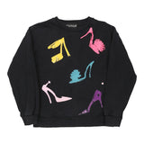 Vintage black Moschino Sweatshirt - womens x-small