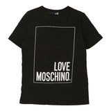 Vintage black Love Moschino T-Shirt - mens small