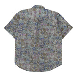 Vintage multicoloured Pacific Sea Short Sleeve Shirt - mens medium