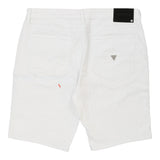 Vintage Guess Denim Shorts - 37W 11L White Cotton