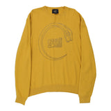 Cavalli Class Spellout Jumper - XL Yellow Virgin Wool