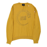 Vintage yellow Cavalli Class Jumper - mens x-large