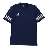 Adidas T-Shirt - Small Navy Polyester