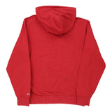 Tommy Jeans Hoodie - Medium Red Cotton Blend