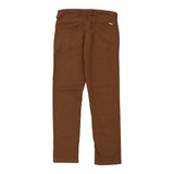 Hugo Boss Trousers - 34W 31L Brown Cotton Blend