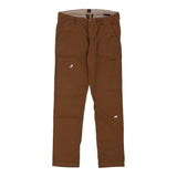Hugo Boss Trousers - 34W 31L Brown Cotton Blend