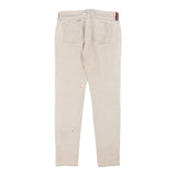 Fred Perry Trousers - 32W UK 10 Beige Cotton