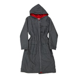 Vintage Tracks Coat - Medium Grey Polyester Blend