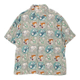 Vintage green Campia Patterned Shirt - mens x-large