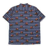 Vintage blue Unbranded Patterned Shirt - mens x-large