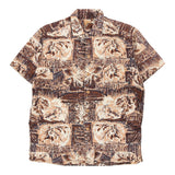 Vintage brown Unbranded Hawaiian Shirt - mens x-large