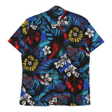 Vintage black Single Needle Tailoring Hawaiian Shirt - mens large