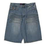 Vintage blue Hip Hop Brooklyn Xpress Denim Shorts - mens 34" waist