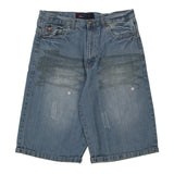 Vintage blue Hip Hop Brooklyn Xpress Denim Shorts - mens 34" waist