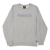 Sleepwear Reebok Spellout Sweatshirt - Large Grey Cotton