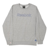 Sleepwear Reebok Spellout Sweatshirt - Large Grey Cotton