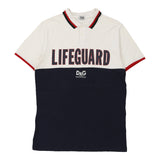 Lifeguard Dolce & Gabbana Polo Shirt - XL Block Colour Cotton Blend