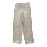 Vintage Bosta Trousers - 30W UK 10 Beige Linen Blend