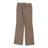 Vintage Gas Trousers - 30W UK 8 Brown Cotton