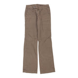 Vintage Gas Trousers - 30W UK 8 Brown Cotton