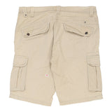 Keep In Touch Cargo Shorts - 39W 13L Cream Cotton