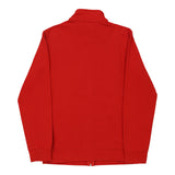 Age 13-14 Champion Spellout Zip Up - XL Red Cotton Blend