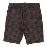 Vintage Lanzans Checked Shorts - 40W 14L Multicoloured Cotton