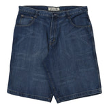 Vintage blue Design Denim Shorts - mens 38" waist