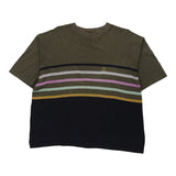 I Leopardi Striped T-Shirt - XL Khaki Cotton