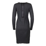 Armani Jeans Midi Dress - Medium Grey Cotton Blend