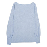 BLEND Womens Blue Jumper V-Neck Basic Knit L Comfortable Stylish Soft