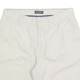 NAUTICA Mens Shorts Beige Casual Plain M W32 Classic Fit Cotton Blend