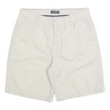 NAUTICA Mens Shorts Beige Casual Plain M W32 Classic Fit Cotton Blend